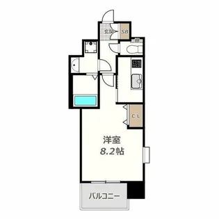 FRONT FIELD Tennoji【10階】の間取り