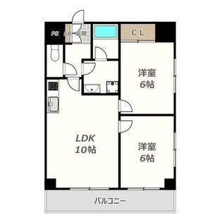ハイツヒルトンPartⅡ【5階】の間取り