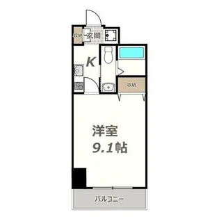 CASSIA天王寺東【6階】の間取り