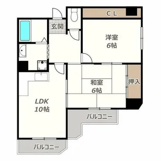 エクレール【407号室】の間取り