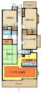 レジディア泉【5階】の間取り