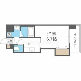 Luxe田辺【210号室】の間取り