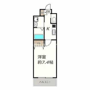 クローバー・グランデ田辺駅前【6階】の間取り