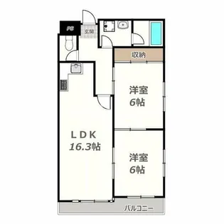 メゾンSK【301号室】の間取り