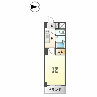 タウンコート児島【505号室】の間取り