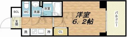 プレサンス堺筋本町ディスティニー【3階】の間取り
