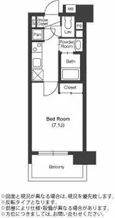 福岡県福岡市博多区中洲5丁目【マンション】の間取り