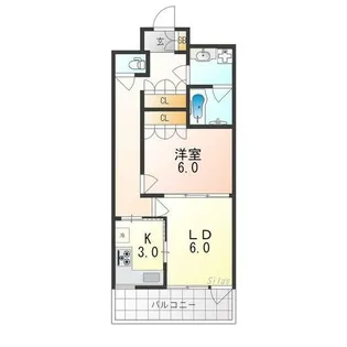 クリヨン岡崎【1階】の間取り