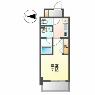 ジュール亀島【4階】の間取り