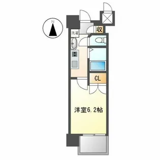 パルティール城西【1005号室】の間取り
