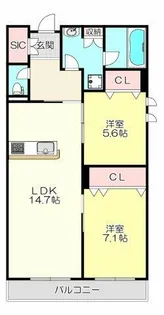 アグリヒルズ【2階】の間取り