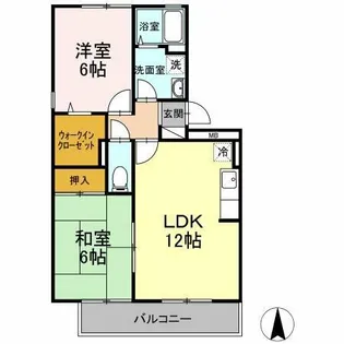 マーサ・リヴェール 1【2階】の間取り