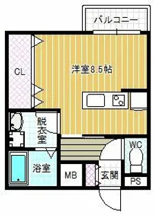 ステラウッド春日丘【2階】の間取り