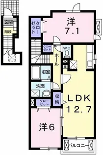 クラッセ壱番館【2階】の間取り