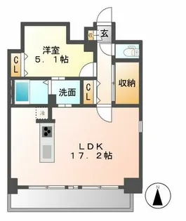 ポルタニグラ大須【11階】の間取り