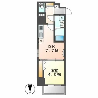 meLiV大曽根(メリヴオオゾネ)【704号室】の間取り