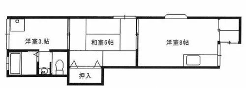 八雲北町大石文化【2階】の間取り