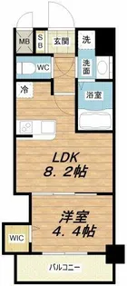 1LDKの間取り画像