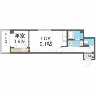 アルカンシェルコート緑橋【2階】の間取り