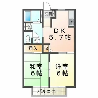 ヴィラエスポ【2階】の間取り