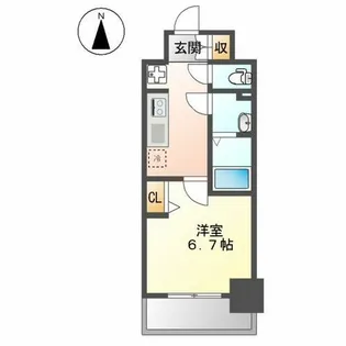 プレサンス上前津エレスタ【8階】の間取り