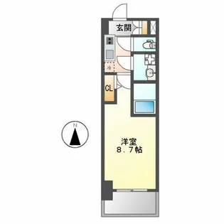 S-RESIDENCE名駅West【202号室】の間取り