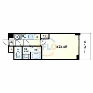 セレニテ日本橋ミラク【8階】の間取り