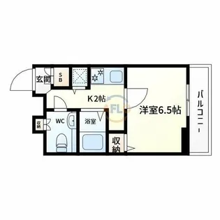 ジュネス東住吉【11階】の間取り