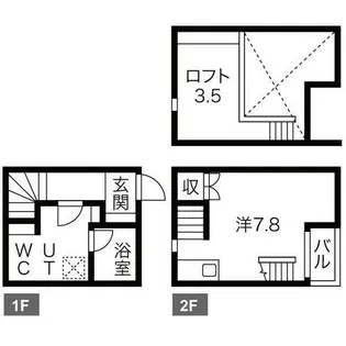 LE COCON豊田A【1階】の間取り