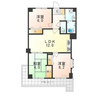 MNS天ヶ池【2階】の間取り