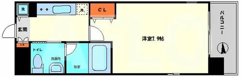 セイワパレス玉造【5階】の間取り