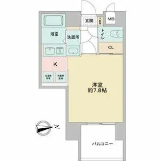 リエス鶴舞EAST TOWER【806号室】の間取り