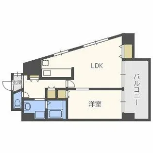 クイーンズコート阿波座【5階】の間取り