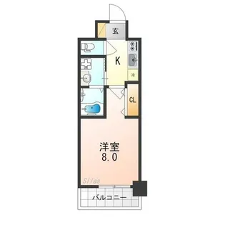 カスタリア京都西大路【4階】の間取り