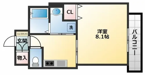 Earth Well【3階】の間取り
