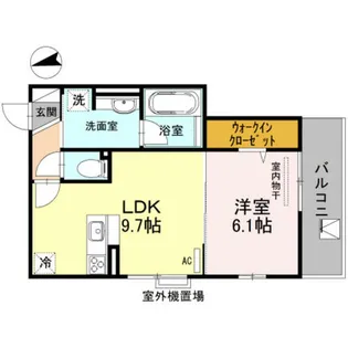 コア・ジュピター円町【1階】の間取り