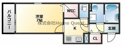 クリエオーレ小若江【3階】の間取り