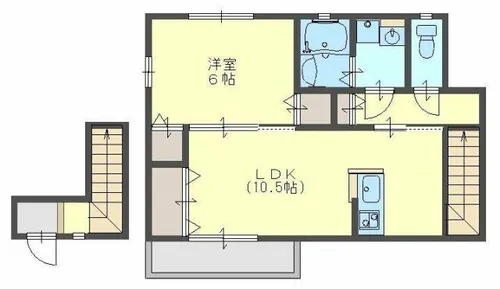 ソーレアストロC【2階】の間取り