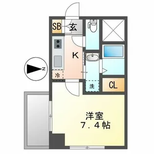 レジデンス東別院スクエア【13階】の間取り