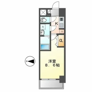 S-RESIDENCE金山West【7階】の間取り
