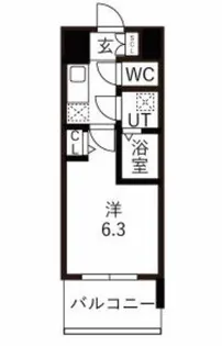 エスリードレジデンス玉造ザ・イースト【4階】の間取り
