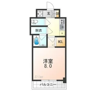 エステムコート京都西院【5階】の間取り