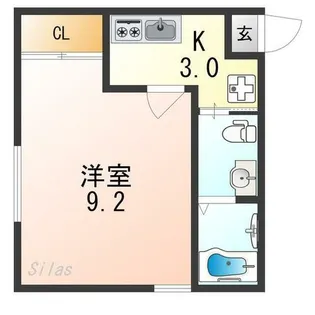 ドミール新白水丸【2階】の間取り
