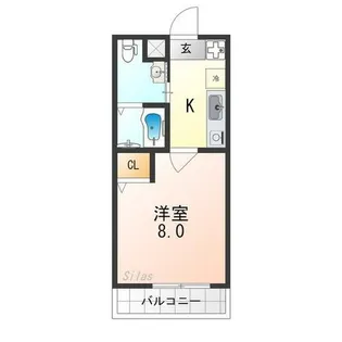 フラッティ丸太町御前【2階】の間取り