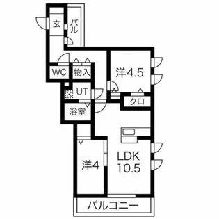 FORTUNA TAKANO【2階】の間取り