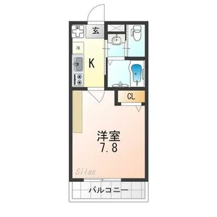 アークリード洛北【3階】の間取り