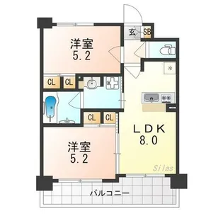 エステムプラザ京都御所ノ内REGIA【3階】の間取り
