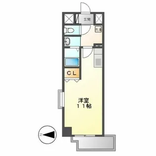 HF名駅北レジデンス(WEST棟)【3階】の間取り