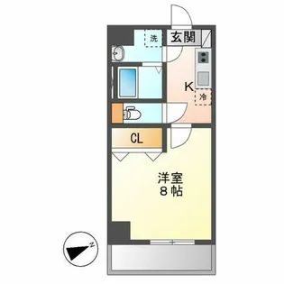 アプリーレ千代田【602号室】の間取り