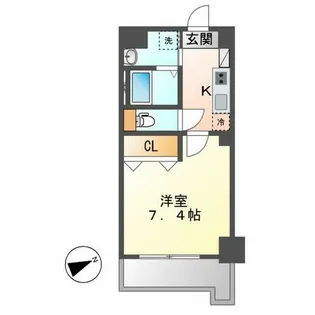 アプリーレ千代田(旧プレイズシード千代田)【501号室】の間取り